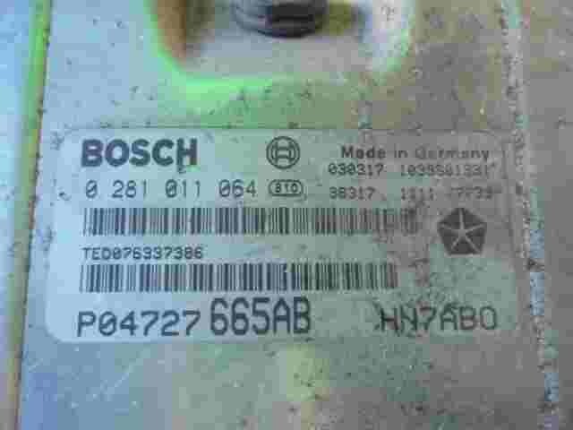 Centralita Chrysler Voyager 2.5 CRD P04727665AB HN7AB0 BOSCH 0281011064