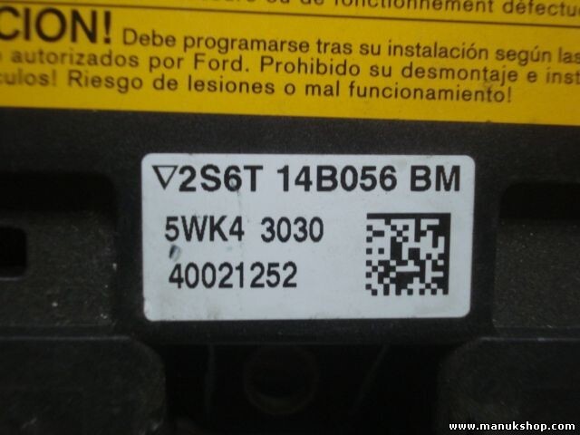 Sensor de impacto de airbag Mazda 2 Ford Fusion 2S6T14B056BM SIEMENS 5WK43030