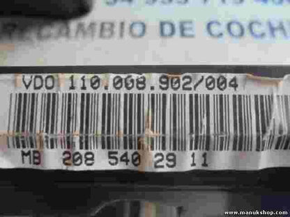 Esferas del cuadro instrumentos Mercedes W208 2085402911 110008902004 87001345