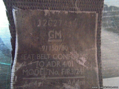 Cinturón de seguridad delantero derecho izquierdo Opel Frontera A Sport 91150780