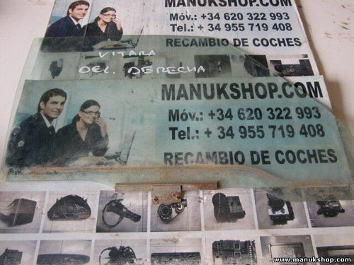 Cristal de la puerta delantera derecha Suzuki Vitara 43R000981 DOT36AS2M129 E2