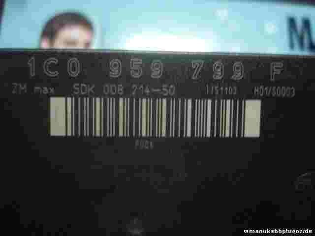 Controlador Confort Seat Leon Toledo 1C0959799F 1CO959799F 5DK00821450 H01/S0003