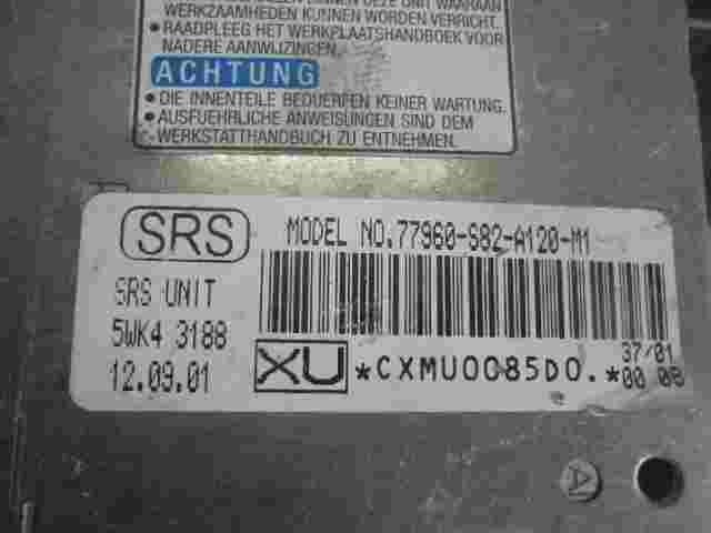 Sensore di impatto airbag Honda Accord XU 77960S82A120M1 5WK43188