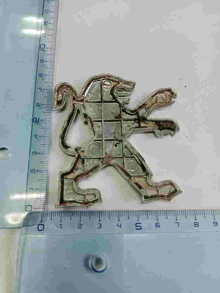 Emblema Peugeot 206 307 9648299780 7,5 cm.