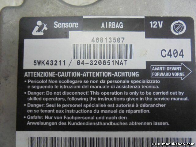 Airbag Centralita Fiat Multipla 46813507 5WK43211 04320651NAT 04-320651NAT C404