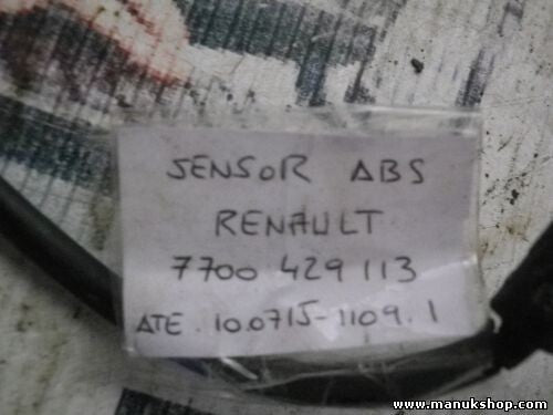 Sensor velocidad revoluciones de la rueda Renault BA0/1 7700429113 ATE