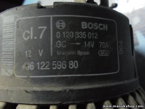 Alternador Suzuki Vitara Citroën Berlingo 0120335012 9612259680 8EL725921001