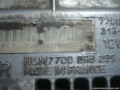 Centralita del motor Renault Clio 1998 12V 770010648 21649273-0 PLF7700108455