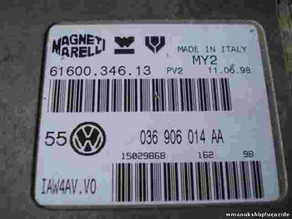 Centralita VW Volkswagen 036906014AA  M. MARELLI  6160034613 MY2 IAW4AVV0