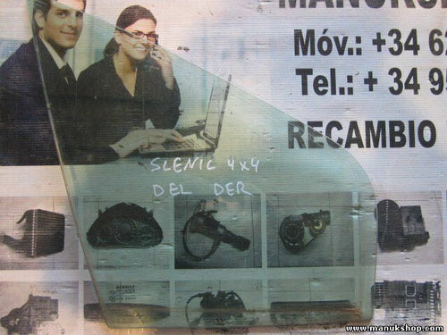 Cristal puerta delantera derecha  RENAULT Scenic RX4 43R00049 DOT24AS2M25 E6