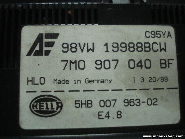 A/C System Seat Alhambra 7MO907040BF 7M0907040BF 98VW19988BCW 5HB00796302