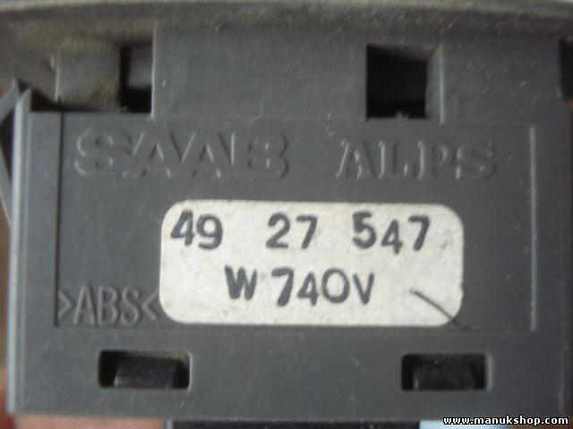 Botonera Elevalunas delantero derecho Saab 4927547 49 27 547 W 74OV