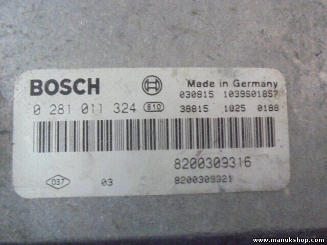 Centralita del motor Renault Espace IV 1.9 dCi BOSCH 0281011324 8200309316