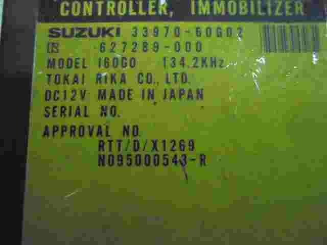 Control de la unidad de alarma inmovilizador módulo Suzuki Swift 3397060G02