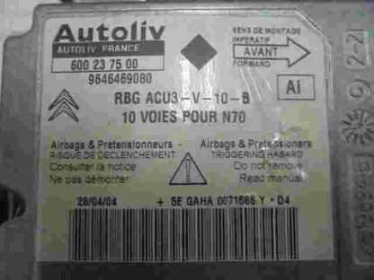 Airbag Centralita Citroen Xsara (AI) 9646469080  9646469080AI 600237500