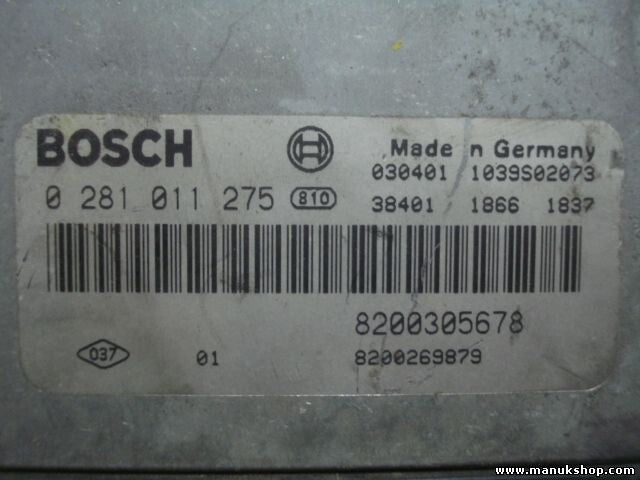 Centralita del motor Renault Megane 1.9 DCI 8200305678 8200269879 BOSCH