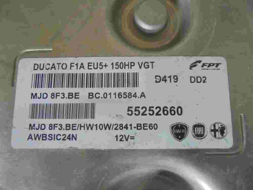 Centralita Fiat Ducato Magneti Marelli 55252660 MJD 8F3.BE/HW10W/2841-BE60