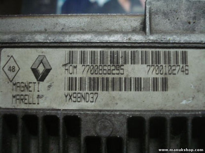 Centralita del motor Renault Clio 1.2 12V Sagem 97 71 YX98ND37 HOM7700868295