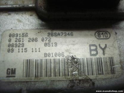 Centralita del motor Opel Corsa C 26SA7346 089156 0261206072 0 261 206 072