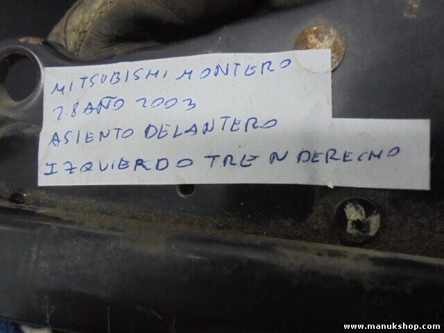Guía de asiento izquierdo lado derecho Mitsubishi Montero Pajero 2.8 2003