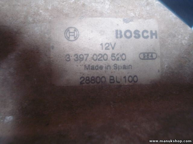 Motor del limpiaparabrisas varillaje Nissan Almera 28800BU100 3397020520