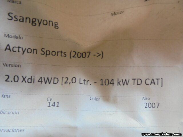 Radiador de agua SsangYong 2131009250 21310-09250 07012701 0701 2701