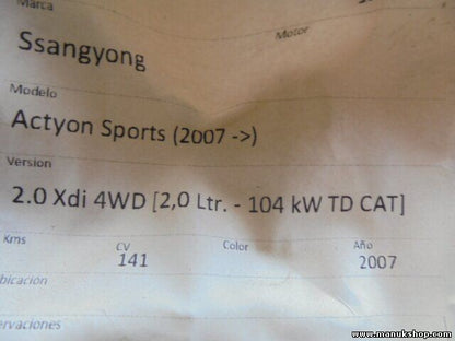 Radiador de agua SsangYong 2131009250 21310-09250 07012701 0701 2701