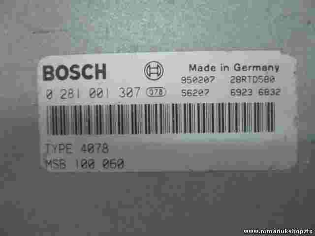 Centralina motore Rover 620 SDI 2.0 MSB100060 MSB 100 060 BOSCH 0281001307