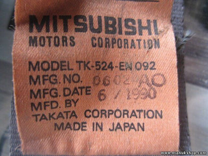 Cinturón de seguridad trasero derecho Mitsubishi Pajero Montero II TK520EN092