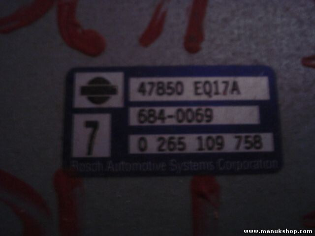 Centralita del motor Nissan X-Trail 47850EQ17A 47850 EQ17A BOSCH 0265109758