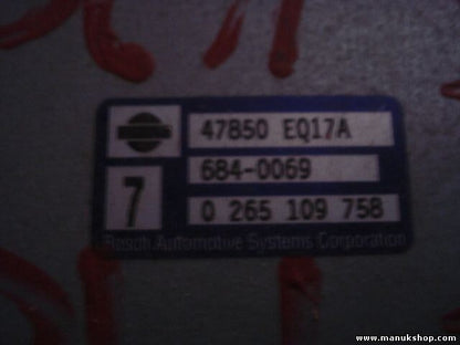 Centralita del motor Nissan X-Trail 47850EQ17A 47850 EQ17A BOSCH 0265109758