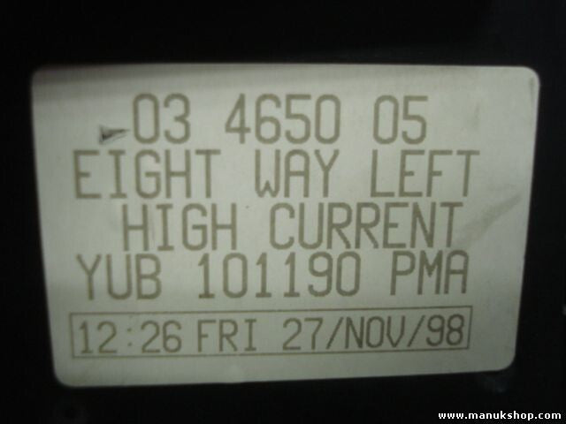 Ajuste de los asientos Rover 75 Seat YUB101190 YUB 101190 PUY 03465005