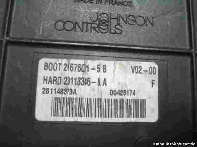 Scatola fusibili relè Peugeot Citroen BSI 2004 H05-01 9660105980 21676031-5B