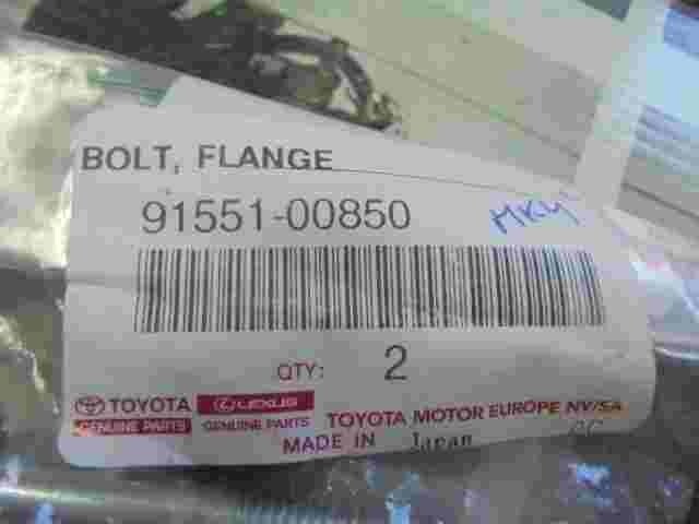 Flangia bullone Toyota Prius Harrier 9155100850 91551-00850