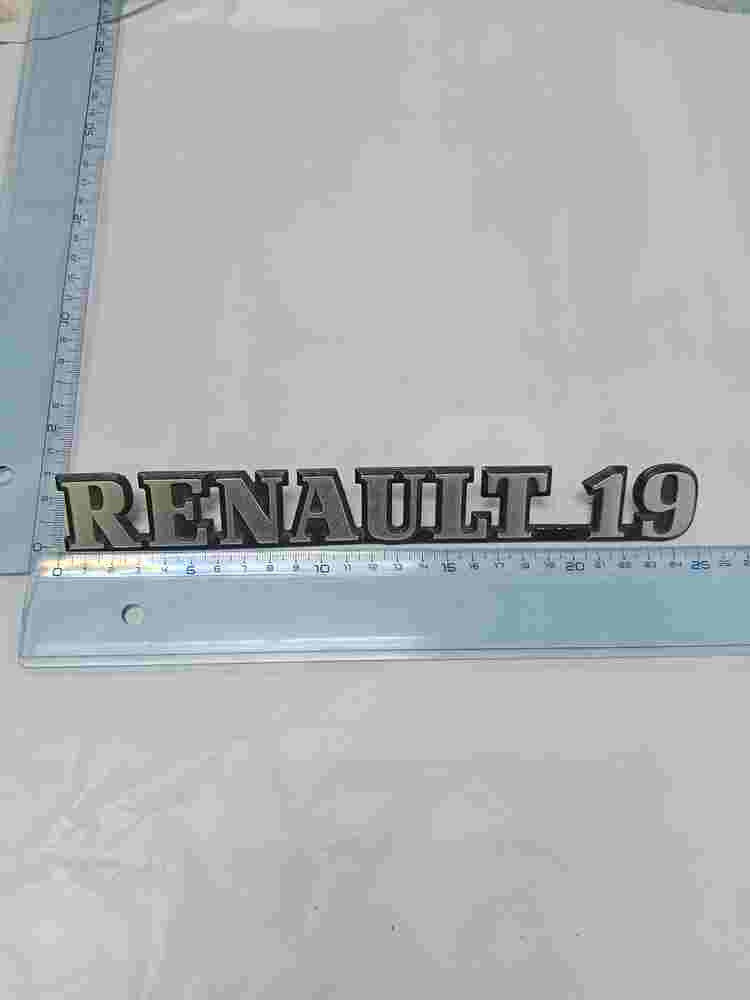 Emblema  Renault 19 25cm.
