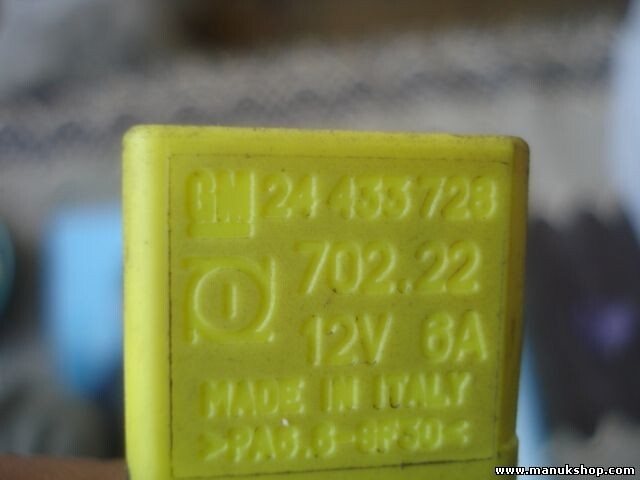 Relé Opel Combo, Corsa C 1,7 DI 2001-2011 24433728 702.22