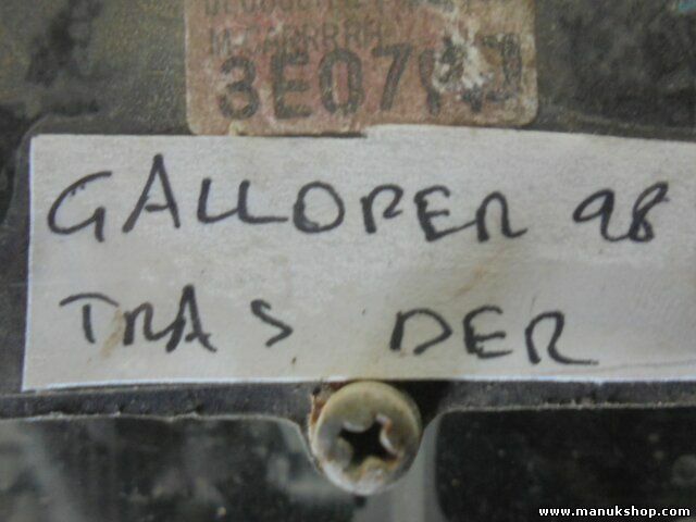 Cerradura cierre centralizado Puerta trasera derecha Hyundai Galloper 3E07RJ