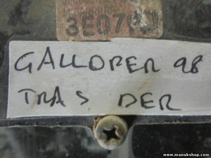 Cerradura cierre centralizado Puerta trasera derecha Hyundai Galloper 3E07RJ