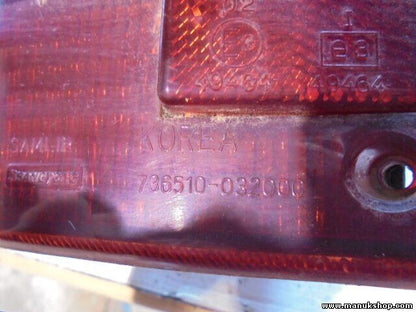 Pilotos trasero izquierdo SsangYong Musso Korando (K4) Family 2.5 736510032000