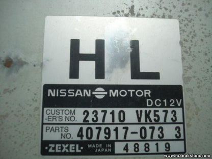 Centralita del motor Nissan 23710VK573 4079170733 ZEXEL 48416