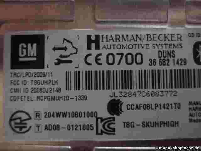 Centralina Telefono Bluetooth Opel Astra 1.6 16V 366821429 13353284 1002112886