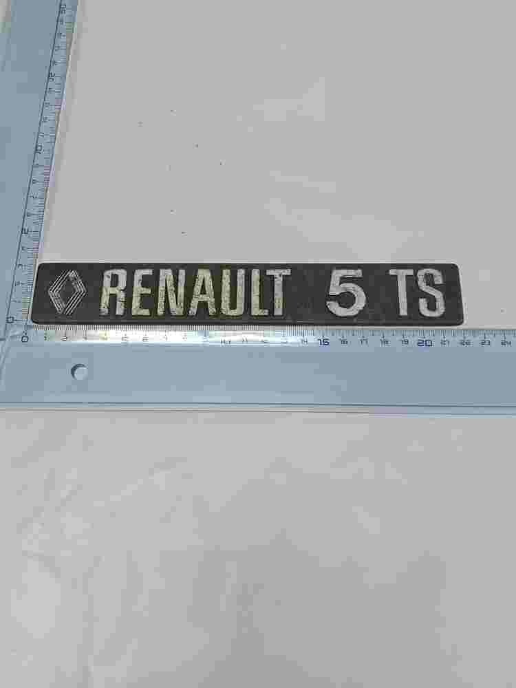 Emblema Renault 5 TS 22 cm.