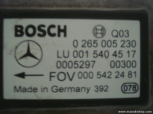 Sensor guiñada  Mercedes  W210 W220 0005422481 Q03 0265005230 LU0015404517 