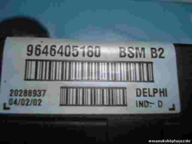 Scatola fusibili relè Peugeot 307 1.6 2002 BSM B2 DELPHI 9646405180 20288937