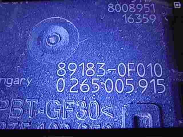 Airbag Centralita Toyota Avensis 891830F010 89183-0F010 BOSCH 0265005915