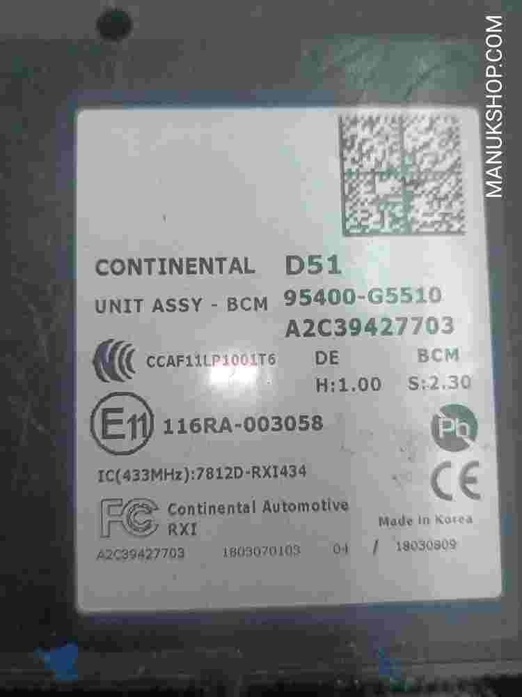 Caja de fusibles Kia Niro Hyundai Ioniq 95400G5510 95400-G5510 CCAF11LP1001T6