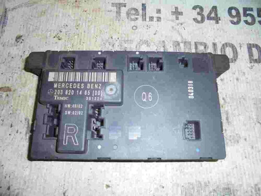 Módulo de control de la carrocería Mercedes-Benz W203 2038201485 Q6 TEMIC 351324