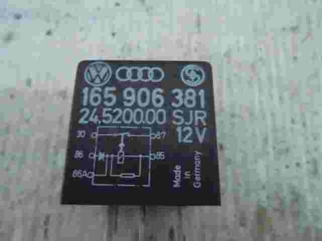 Relé VW Golf Passat 165906381 165 906 381 24.5200.00 SJR 12V Nr.30