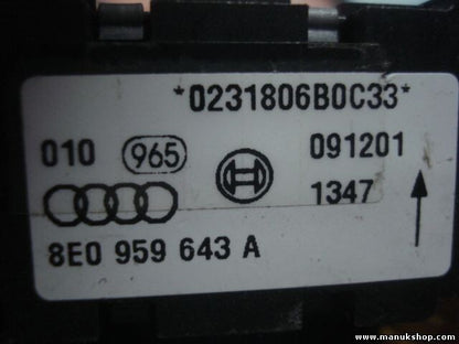 Airbag Centralita Audi A4 B6 A6 4B 1.9 8E0959643A 8E0 959 643 A 8EO959643A