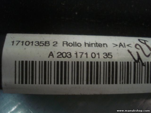 Techo solar toldo Panoramadach Sonnenrollo Mercedes-Benz C CL W203 A2031710135